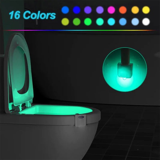 Dluxe Ave. 16-Color Motion Sensor LED Toilet Night Light
