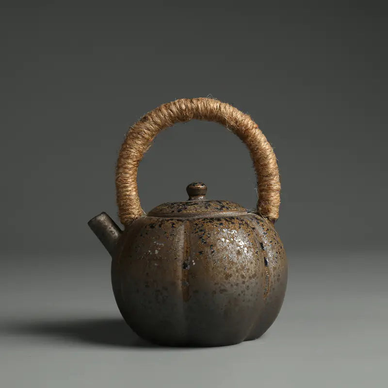 Dluxe Ave. Japanese Vintage Ceramic Teapot with Handle for Tea