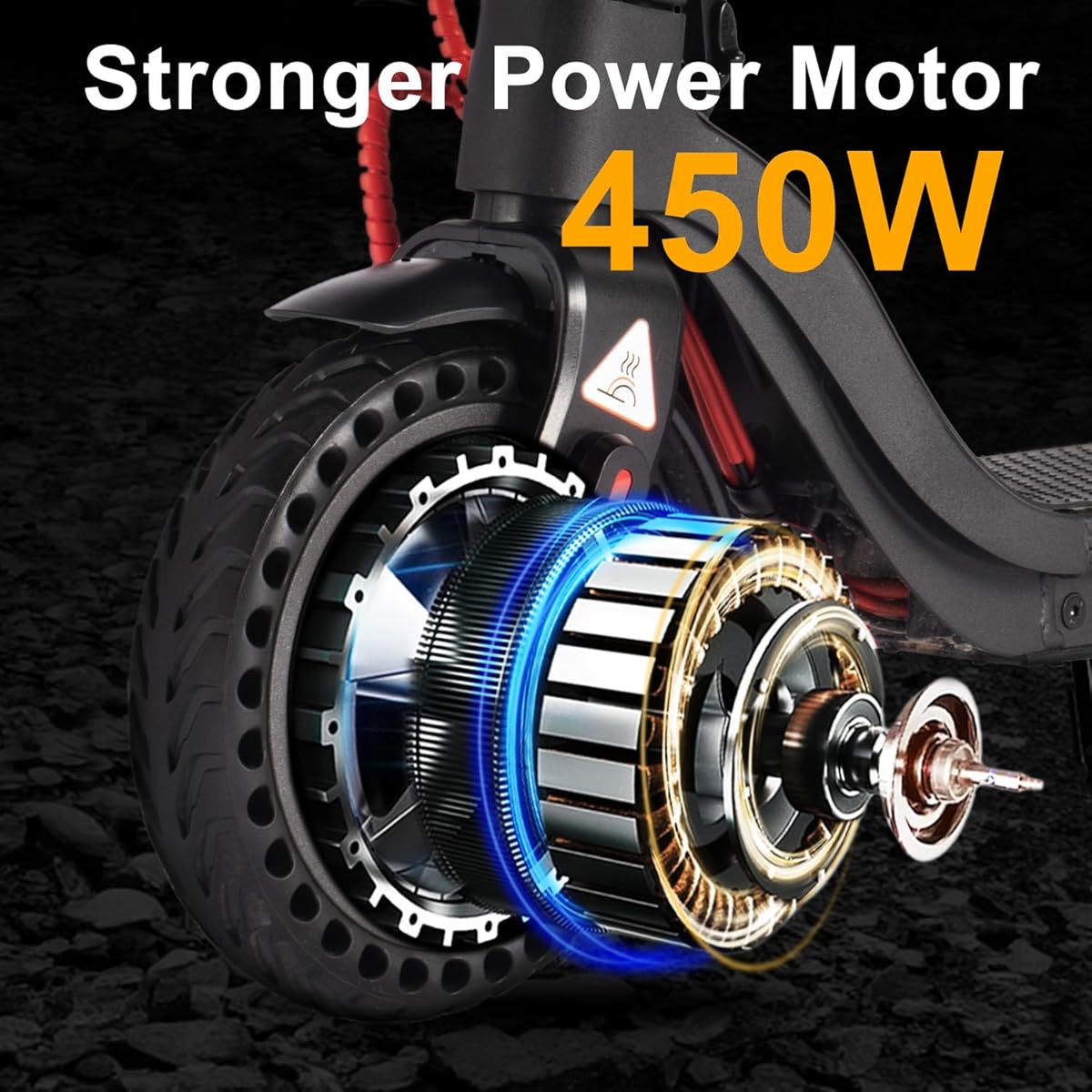 Dluxe Ave. Portable Folding Electric Scooter Adults with Dual Braking System and App Control