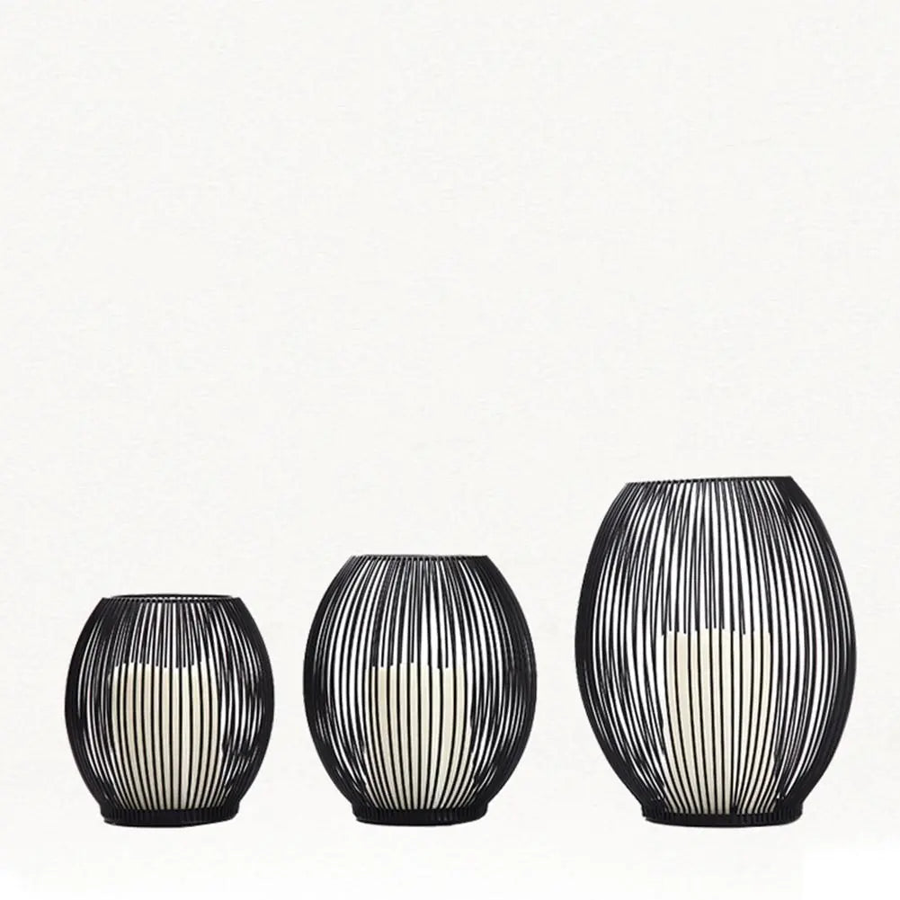 Dluxe Ave. Mediterranean Iron Birdcage with LED Candle Decor