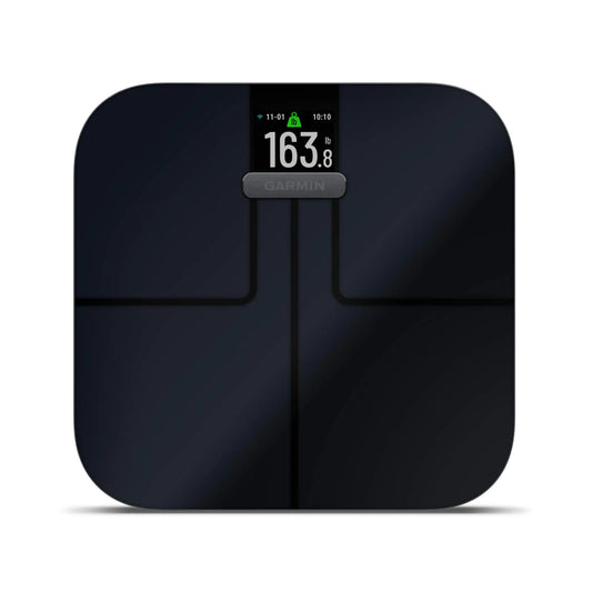 Dluxe Ave. Garmin Index S2 Smart Scale with Wireless Connectivity Measure Body Fat Muscle Bone Mass Body Water% and More Black (010-02294-02)