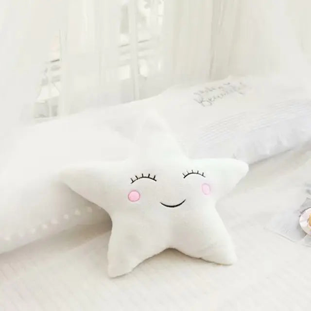 Dluxe Ave. Plush Moon Star Cloud Raindrop Baby Pillow Decor