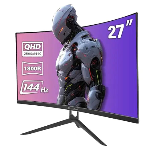 Dluxe Ave. CRUA 27" Curved Gaming Monitor QHD(2560x1440P) 144Hz/165Hz