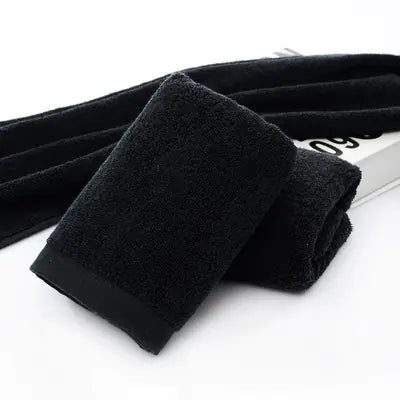 Dluxe Ave. Black Pure Cotton Towels - 21 Strand Hotel Supply
