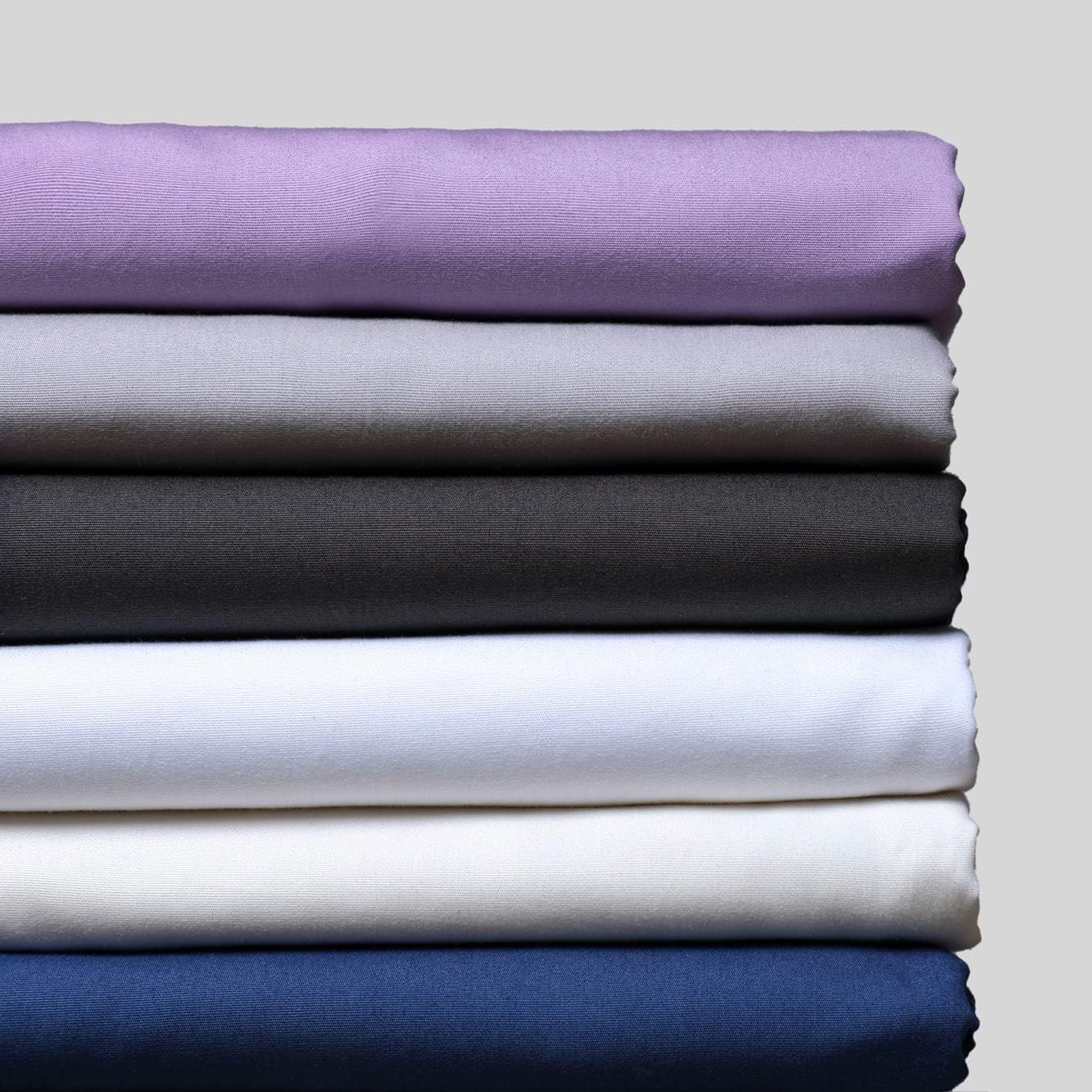 Dluxe Ave. ( FULL ) 4 Pcs 100% Organic Cotton Percale Weave Sheet Set, 300 Thread Count, GOTS Certified, Fits Up to 17" Deep Pocket, Ivory