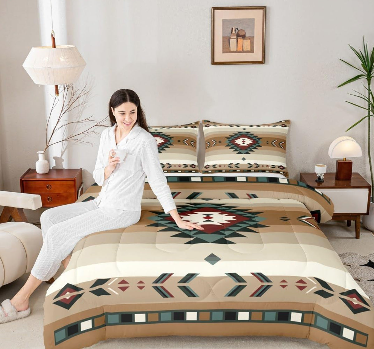 Dluxe Ave. (KING)  Native Design Bedding Set