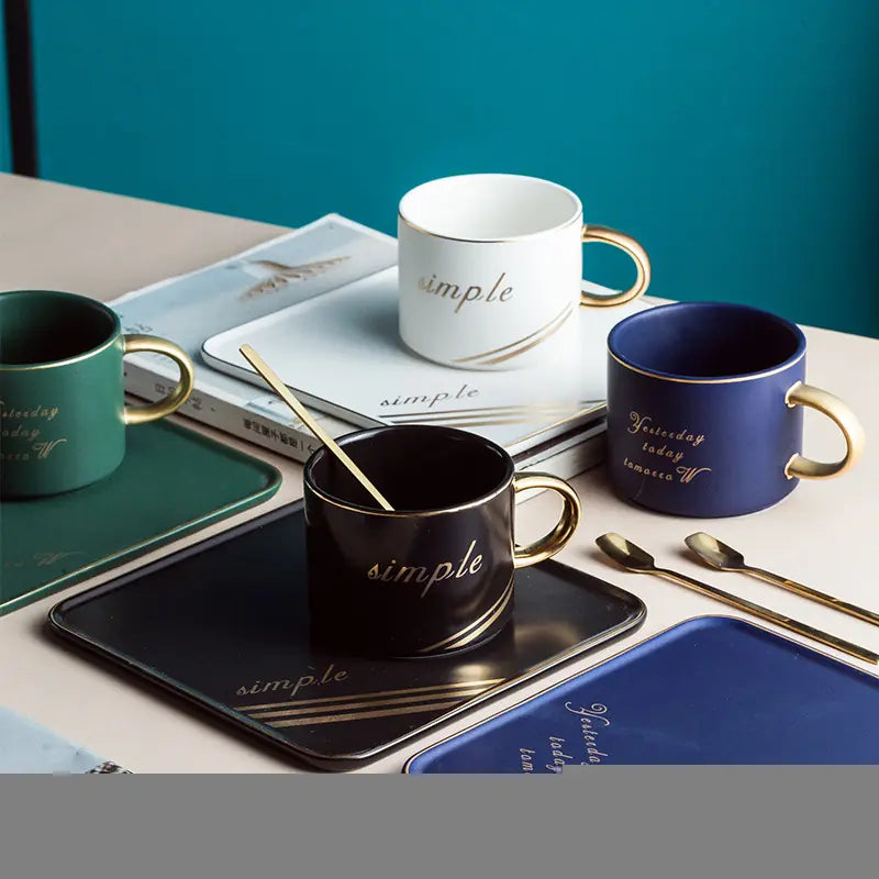Dluxe Ave. Nordic Style Creative Ceramic Coffee Cup Set