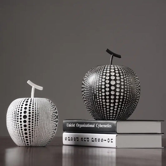 Dluxe Ave. Modern Minimalist Nordic Resin Apple Decor for Home