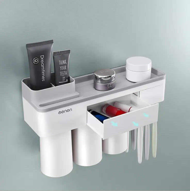 Dluxe Ave. Magnetic Toothbrush Holder Set with Mouthwash Cups