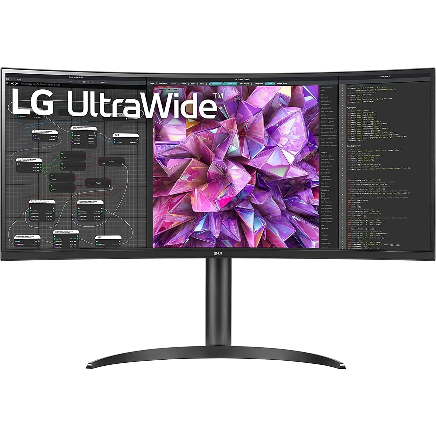 Dluxe Ave. LG 34WQ73A-B 34" UW-FHD (2560x1080) 75Hz 5ms Curved IPS FreeSync Monitor Black (Renewed)