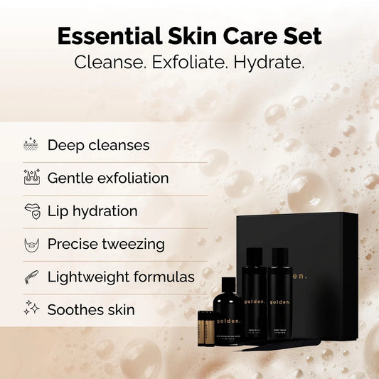 Dluxe Ave. Bath and Body Skin Care Kit Gift Set for Men