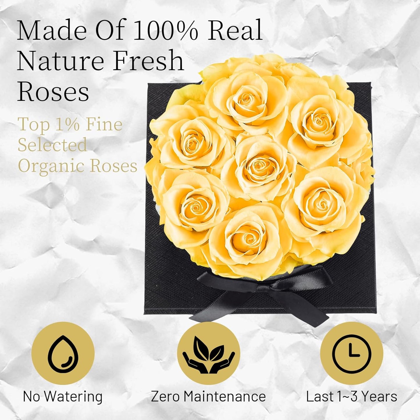 Dluxe Ave. Graclect Preserved Roses in a Box - Forever Flowers Immortal Roses Eternal Rose Preserved Flowers for Delivery Prime Mothers Day & Valentines Day & Christmas Day - Tiffany Blue