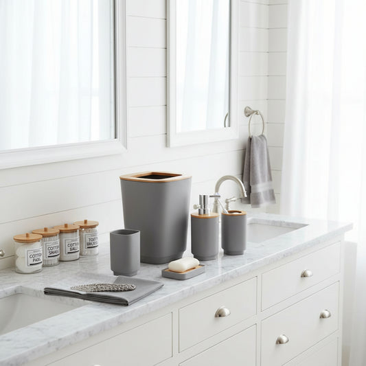 Dluxe Ave. Grey Bathroom Set/ 11Pcs