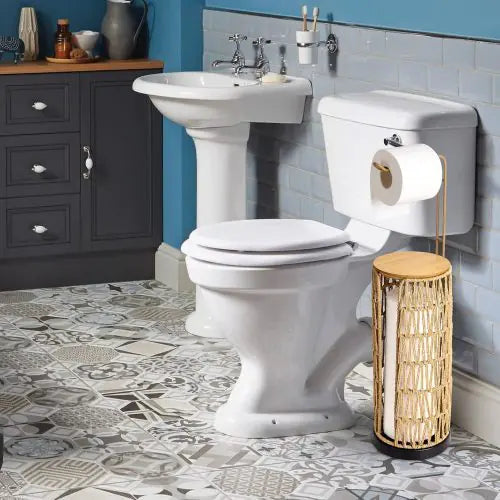 Dluxe Ave. Independent Toilet Paper Holder With Storage Space