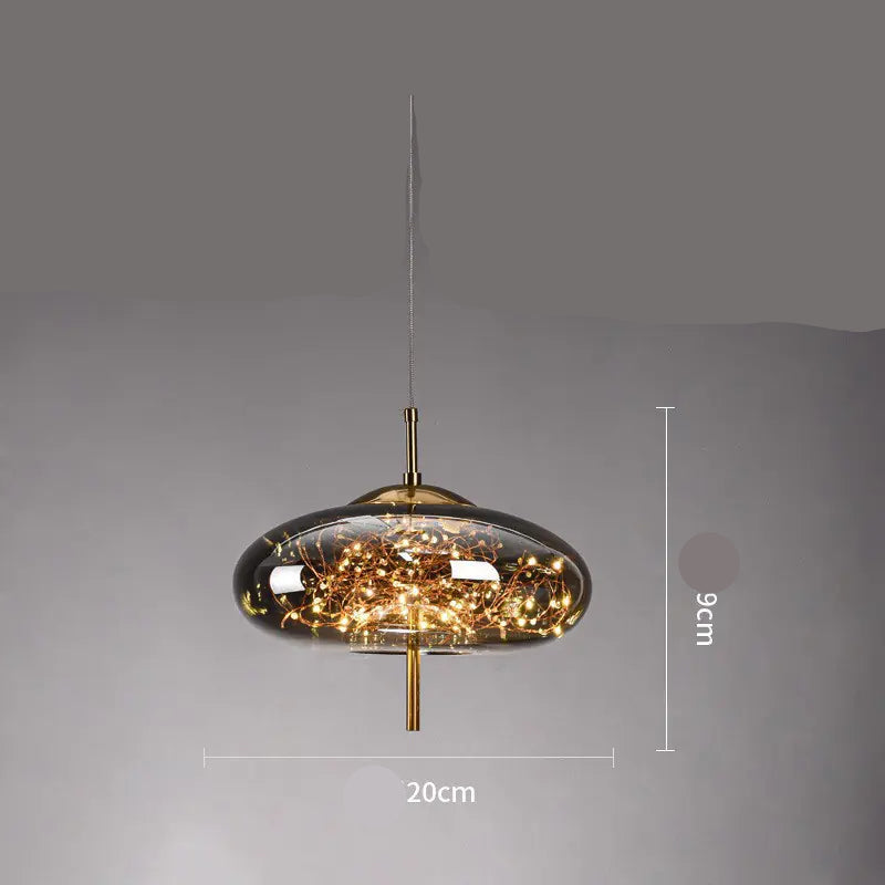 Dluxe Ave. Nordic Style Glass Pendant Light for Bar and Hotel