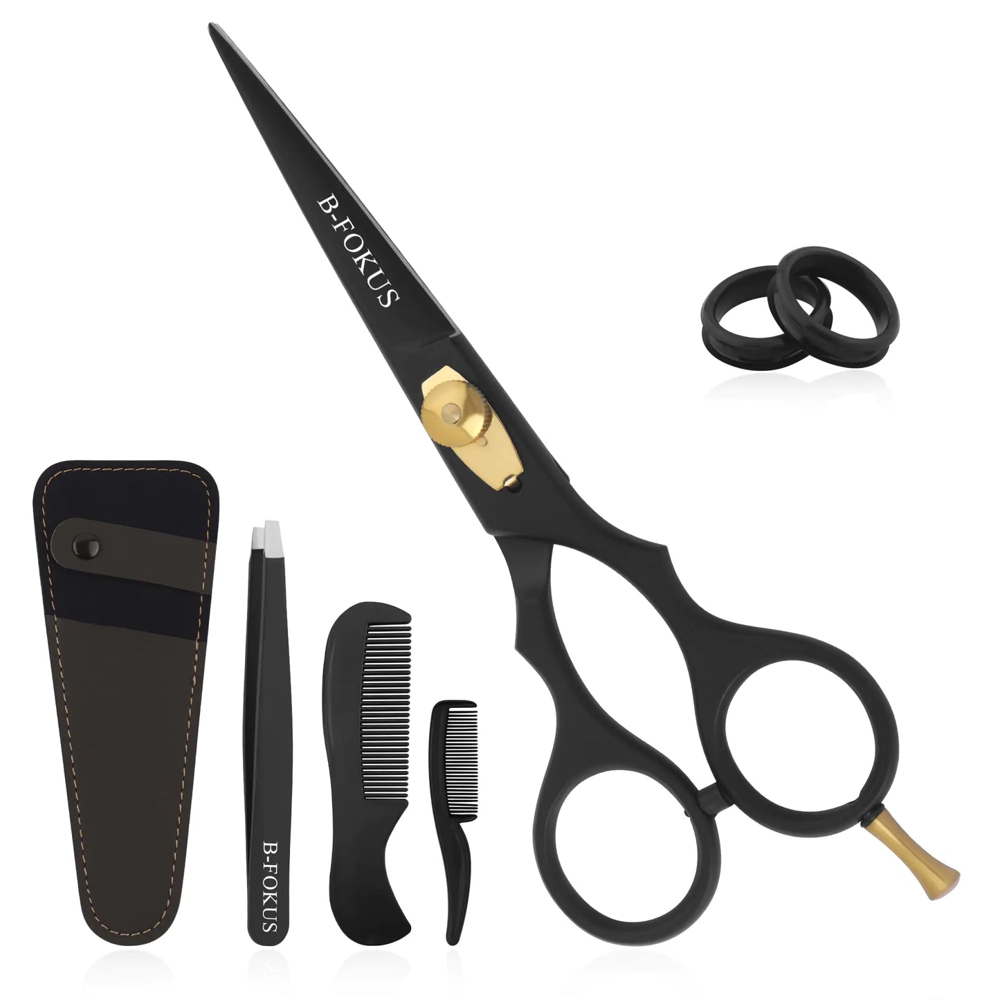 Dluxe Ave. 5.5” Durable Hair Scissors for Mustache & Beard