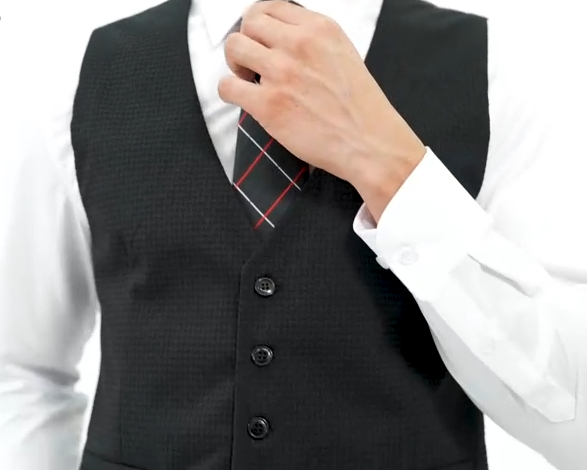 Dluxe Ave. (MEDIUM)  Mens Suit Vest/ Waistcoat/ Slim Fit/ Cotton Plaid Vest/ Grey