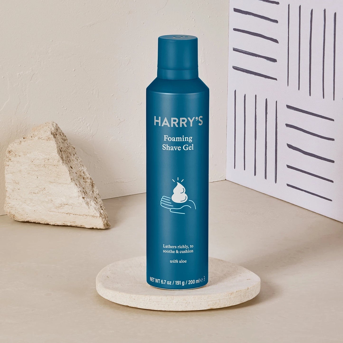 Dluxe Ave. Harry Mens Foaming Shave Gel with Aloe 6.7 Ounce (Pack of 1)