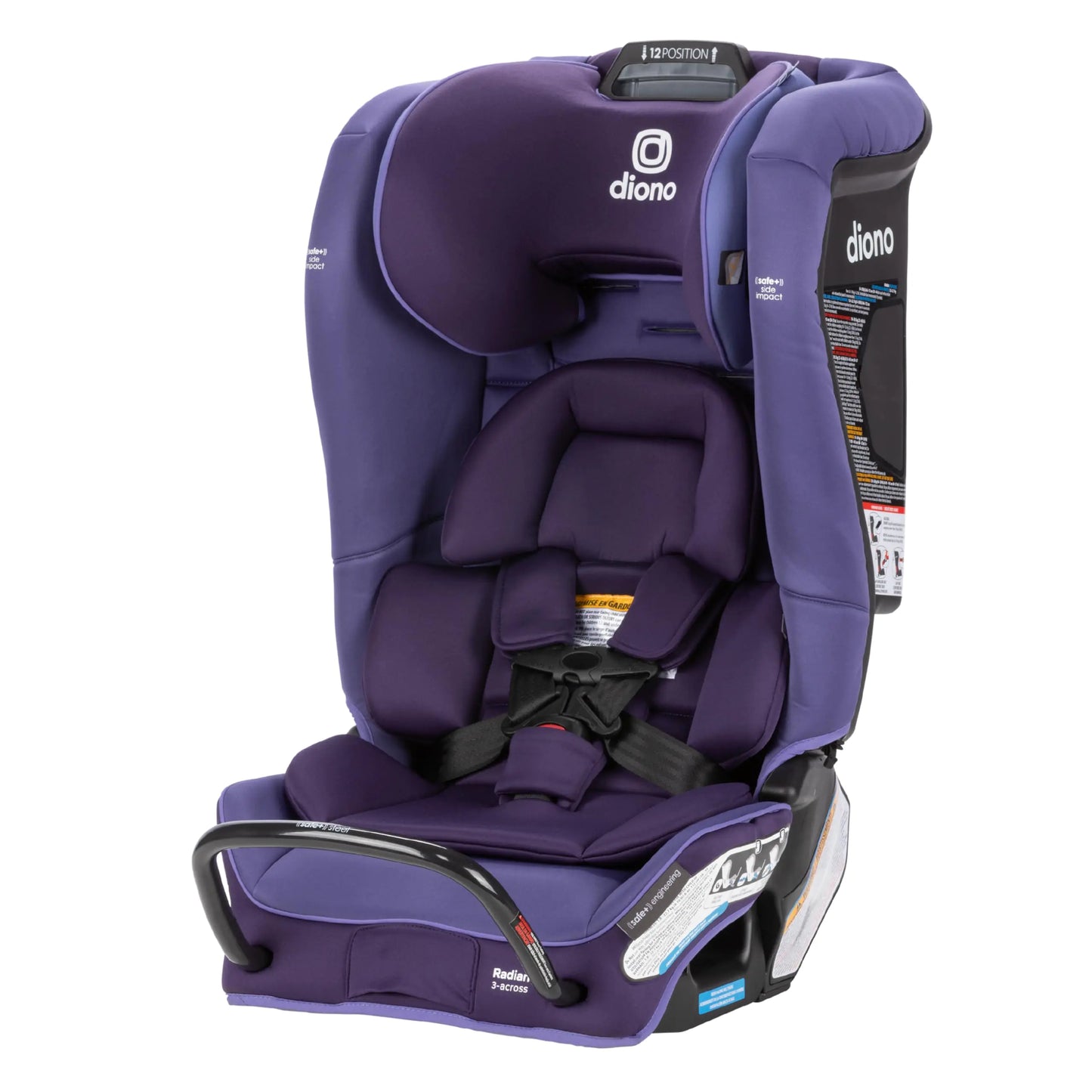 Dluxe Ave. 4-in-1 Convertible Car Seat Rear and Forward Facing/ SafePlus Engineering/ Purple Wildberry
