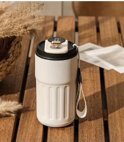 Dluxe Ave. Digital Thermal Bottle/ Portable Coffee Mug/ Stainless Steel/ 450ml