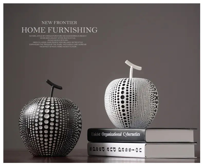Dluxe Ave. Modern Minimalist Nordic Resin Apple Decor for Home