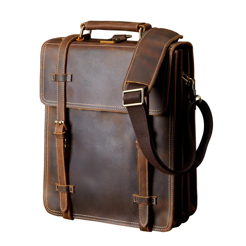 Dluxe Ave. Genuine Leather Cowhide Backpack