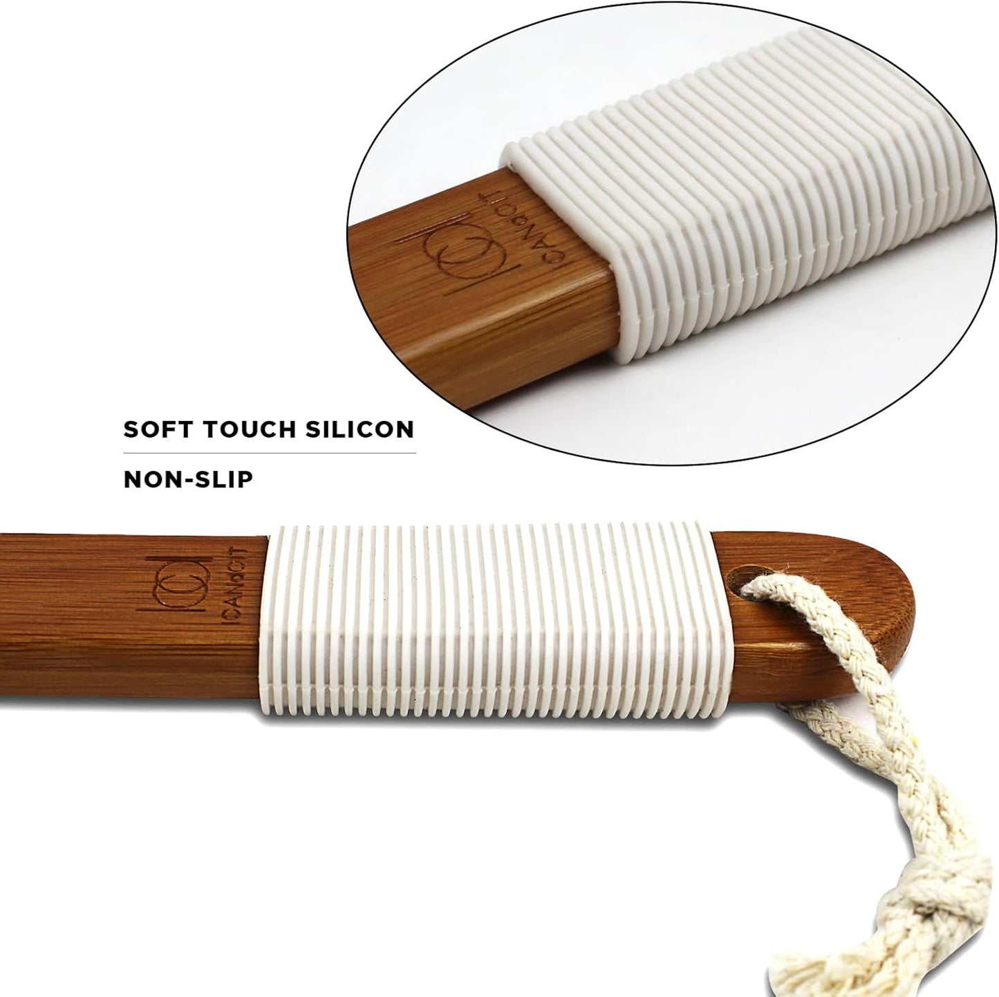 Dluxe Ave. 19.68Inch Natural Boar Bristles, Anti-Slip Extra Long Handle  (1 Pack)