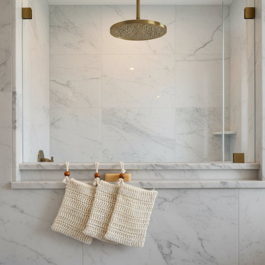 Dluxe Ave. 4Pack Cotton Soap Bags with Drawstring