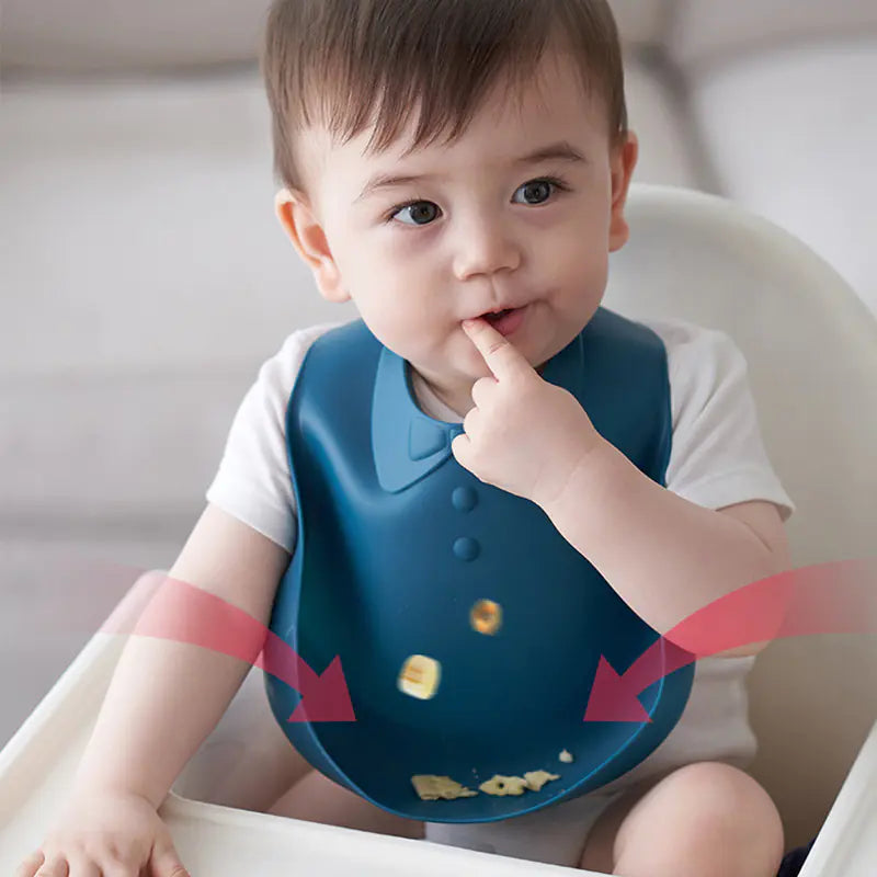 Dluxe Ave. Children's Solid Color 3D Bib (Kids Bib)