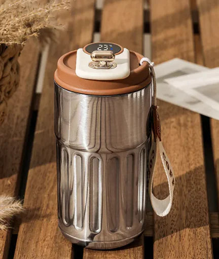Dluxe Ave. Digital Thermal Bottle/ Portable Coffee Mug/ Stainless Steel/ 450ml