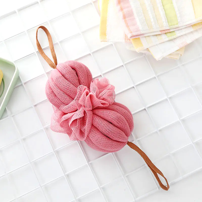 Dluxe Ave. Large Japanese Bath Towel and Exfoliating Bath Ball