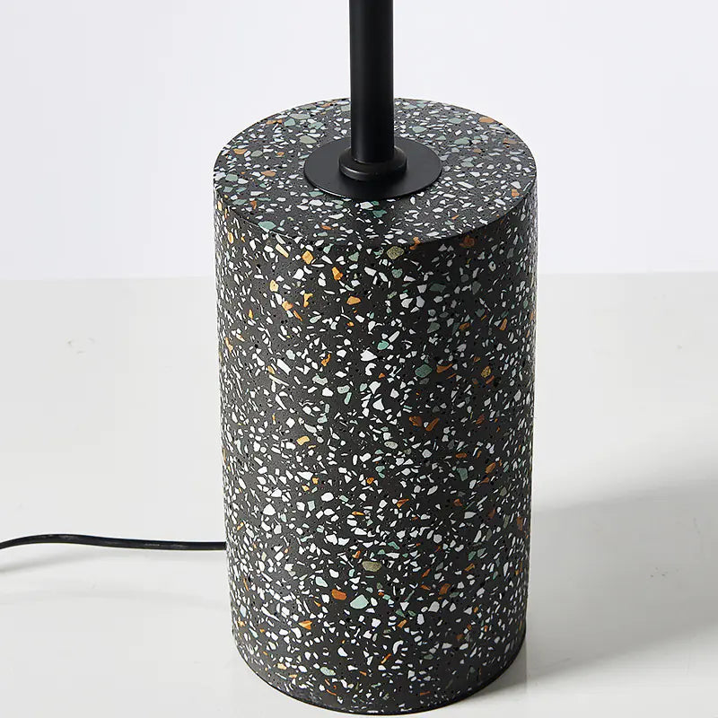 Dluxe Ave. Modern Minimalist Reading Floor Lamp with Terrazzo Base