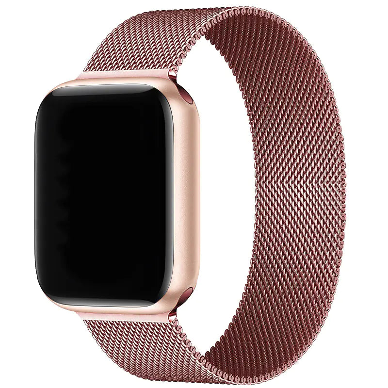 Dluxe Ave. Milanese Magnetic Steel Band for Apple Watch Series 56789 SE