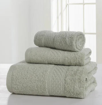 Dluxe Ave. Cotton Spa Robe and Thick Skin-Friendly Towels