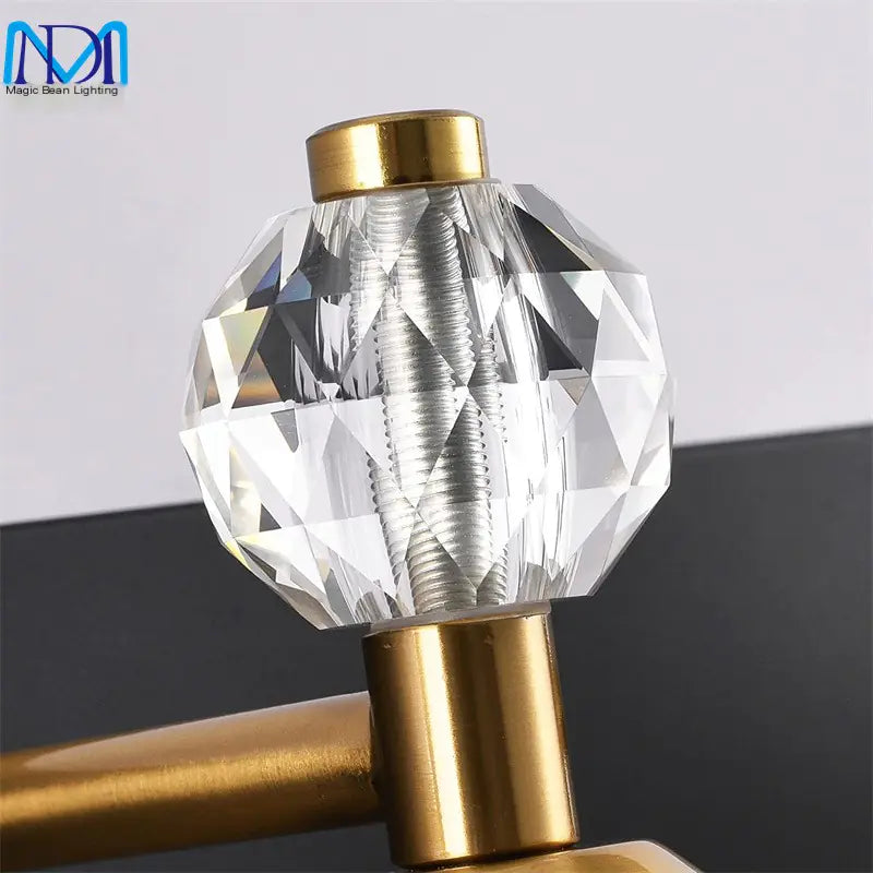 Dluxe Ave. American Crystal Vanity Lighting for Bathroom Mirror