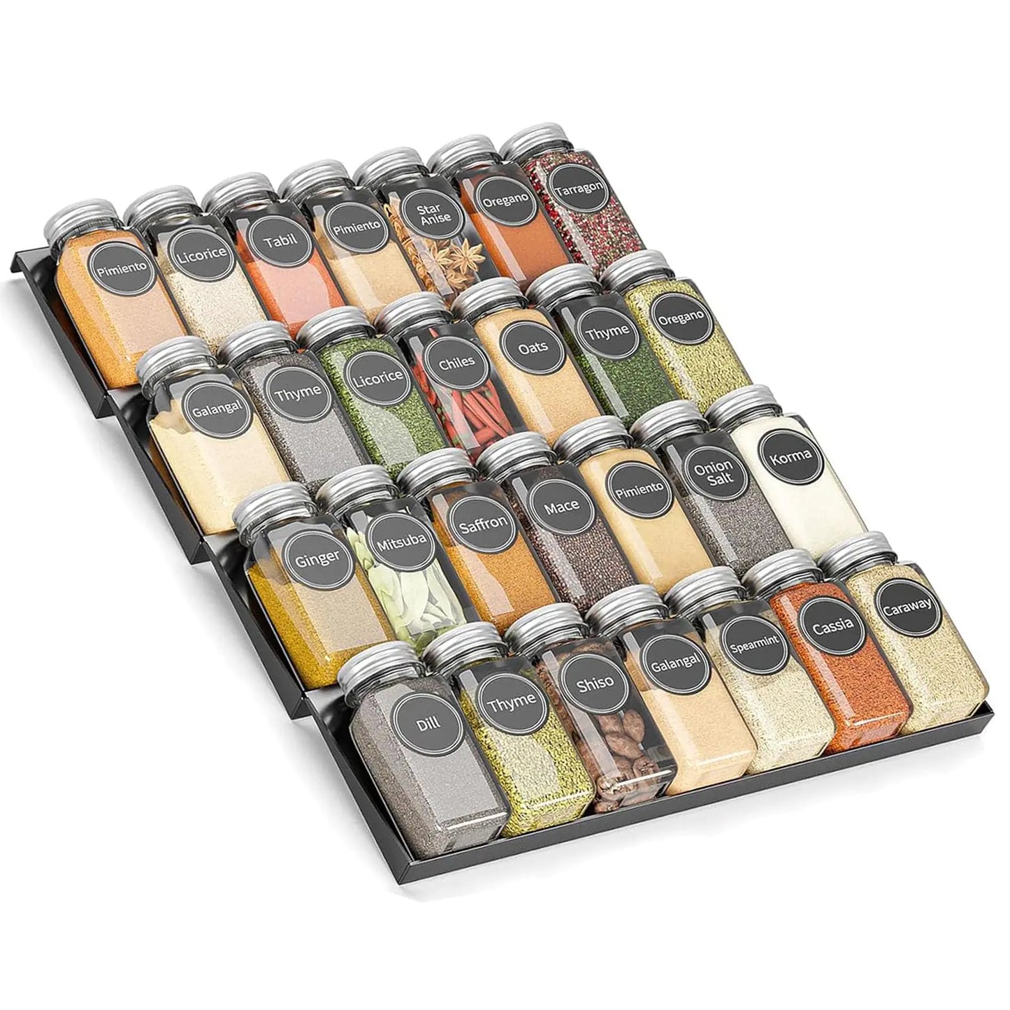 Dluxe Ave. 4 Tier Adjustable Spice Rack