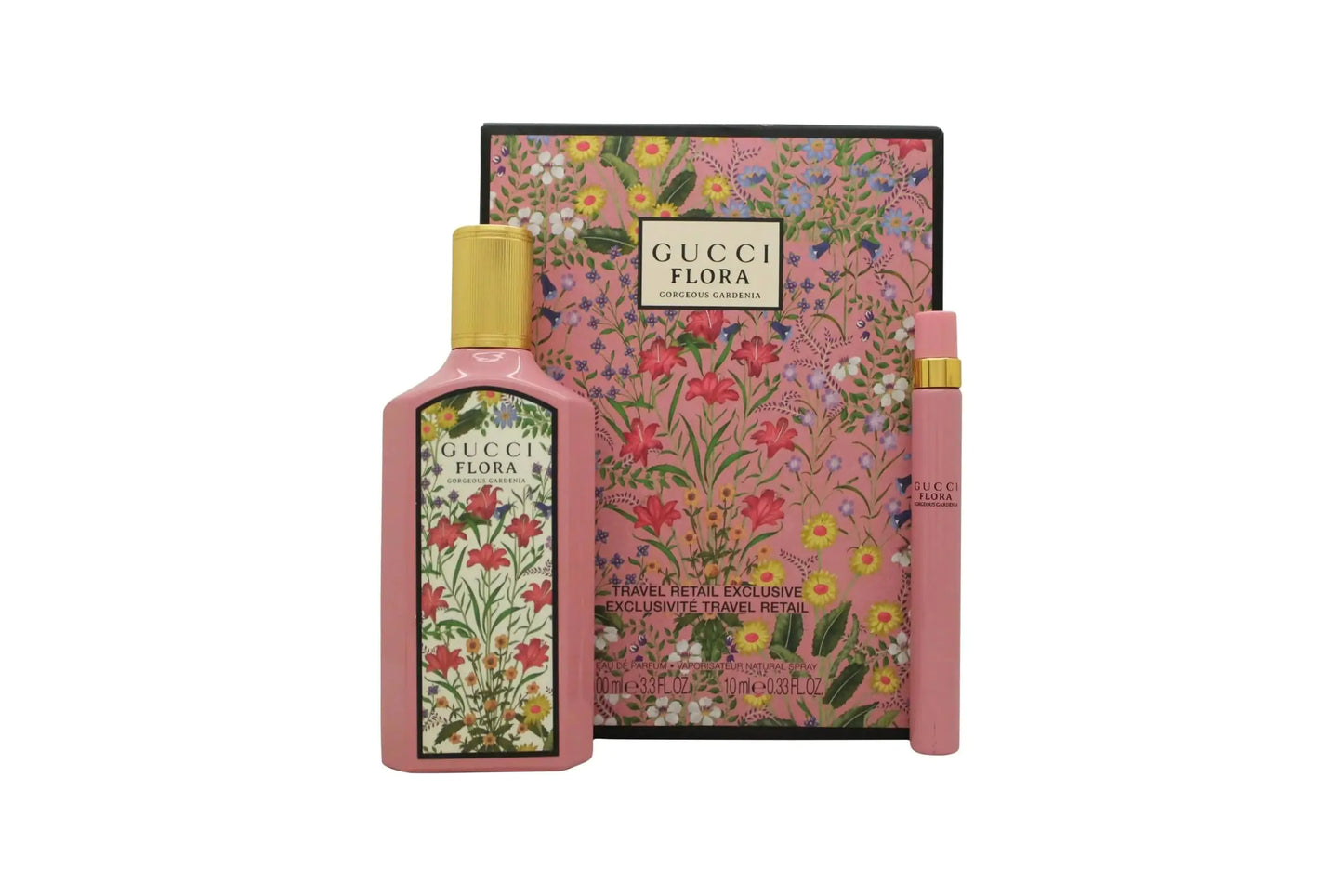 Dluxe Ave. Gucci Flora Gorgeous Gardenia Gift Set for Women Eau de Parfum Spray 3.3 Ounce