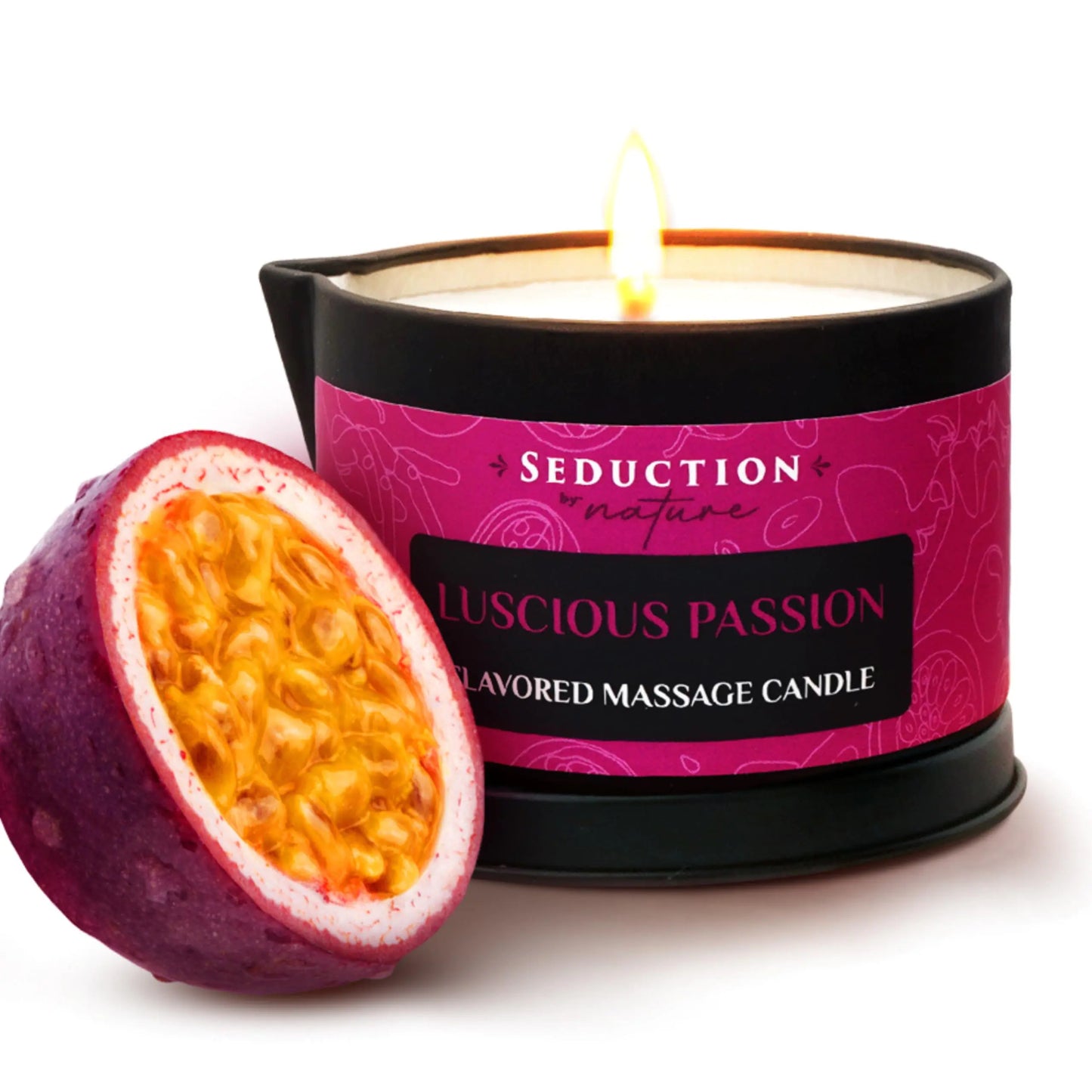 Dluxe Ave. Tropical - Massage Oil Candle – Vegan Full Body Massage Therapy & Home SPA – Sustainable Formula for Relaxation & Stress Relief