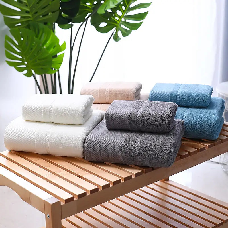 Dluxe Ave. 1PC Super Soft Combed Cotton Bath Towel, Highly Absorbent