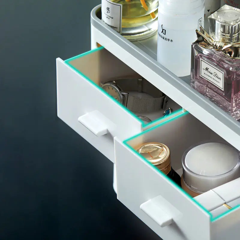 Dluxe Ave. Magnetic Toothbrush Holder Set with Automatic Toothpaste Dispenser