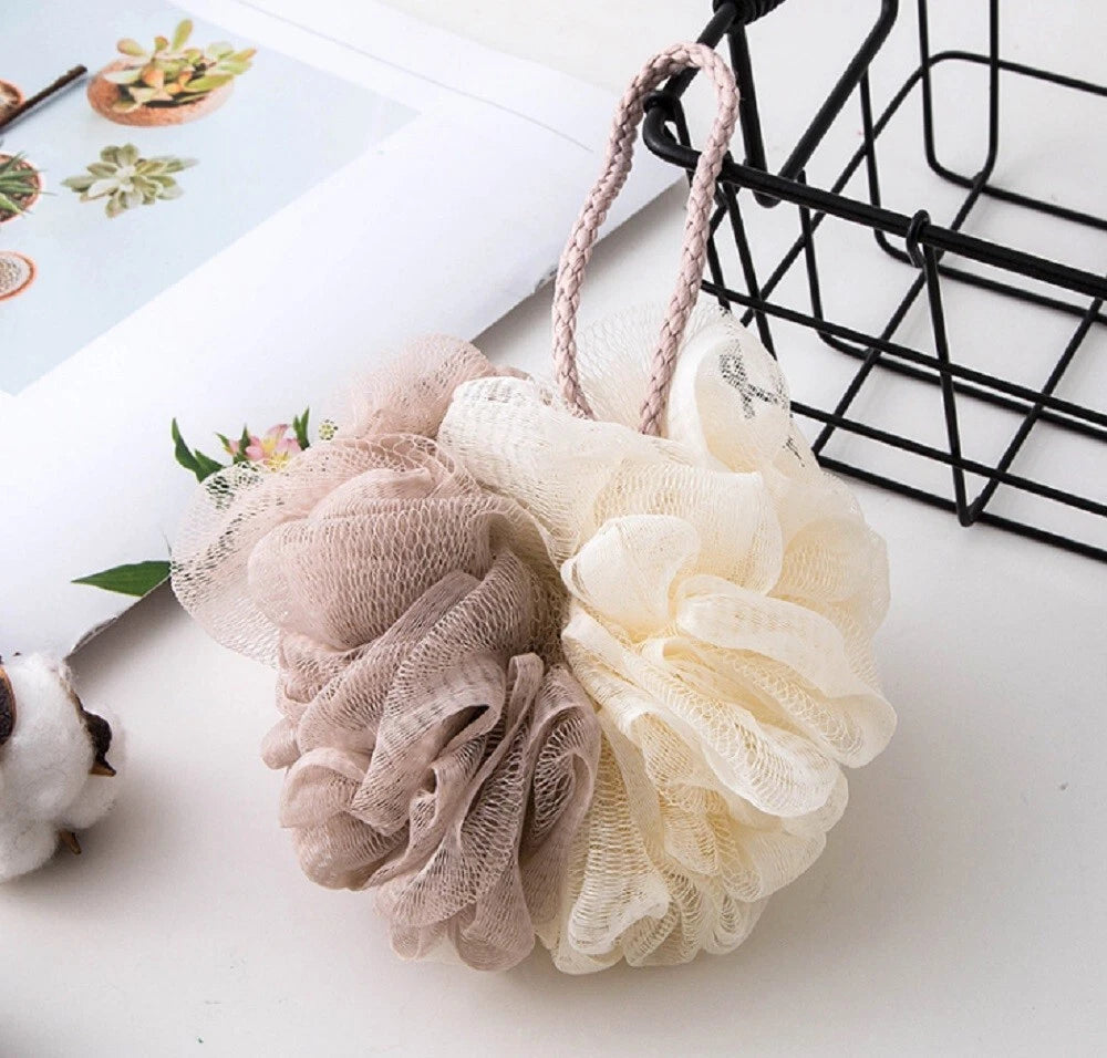Dluxe Ave. Shower Loofah Sponge for Body Bath, Exfoliating Body Scrubber
