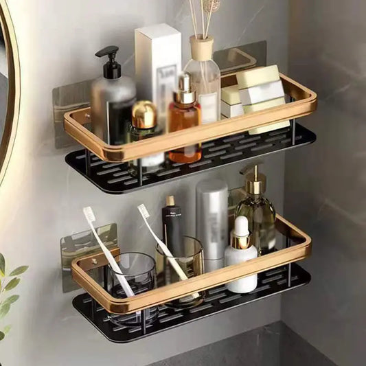 Dluxe Ave. Wall Mounted Shower Caddy - No Drilling Organizer