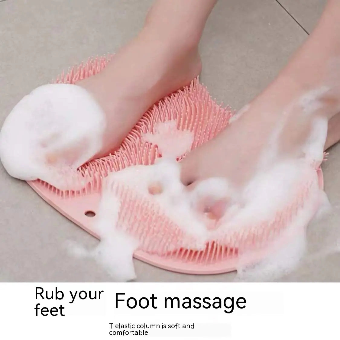 Dluxe Ave. Suction Cup Bath Brush & Foot Scrubber
