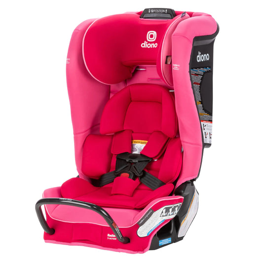 Dluxe Ave.  4-in-1 Convertible Car Seat Rear and Forward Facing/ SafePlus Engineering/ Pink Cotton Candy