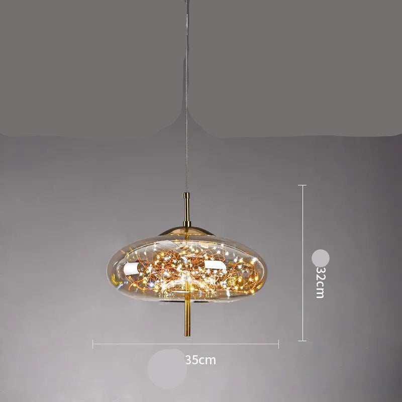 Dluxe Ave. Nordic Style Glass Pendant Light for Bar and Hotel