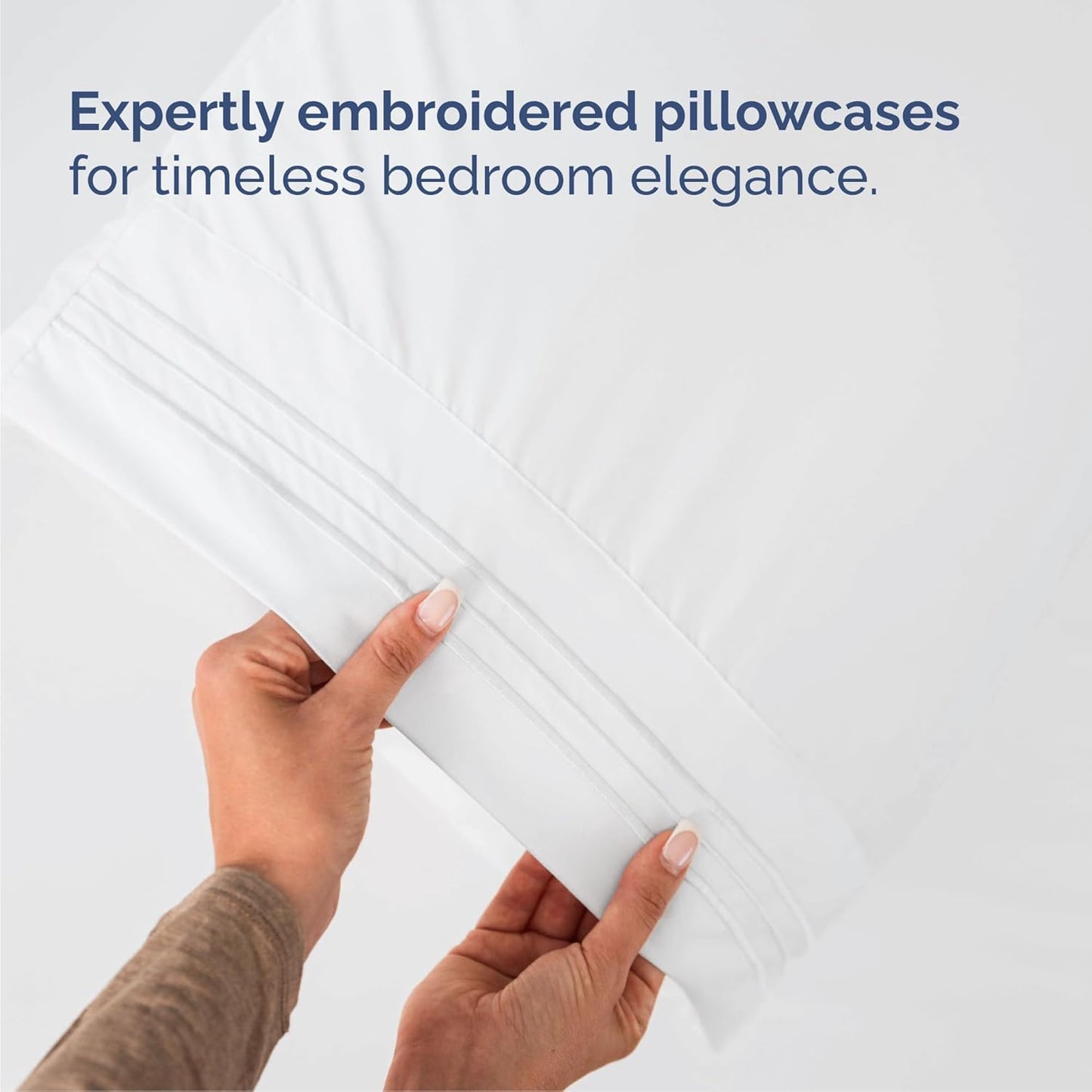 Dluxe Ave. ( KING ) 4 Pcs Sheet Set, Hotel Luxury Bed Sheets, Deep Pockets, White