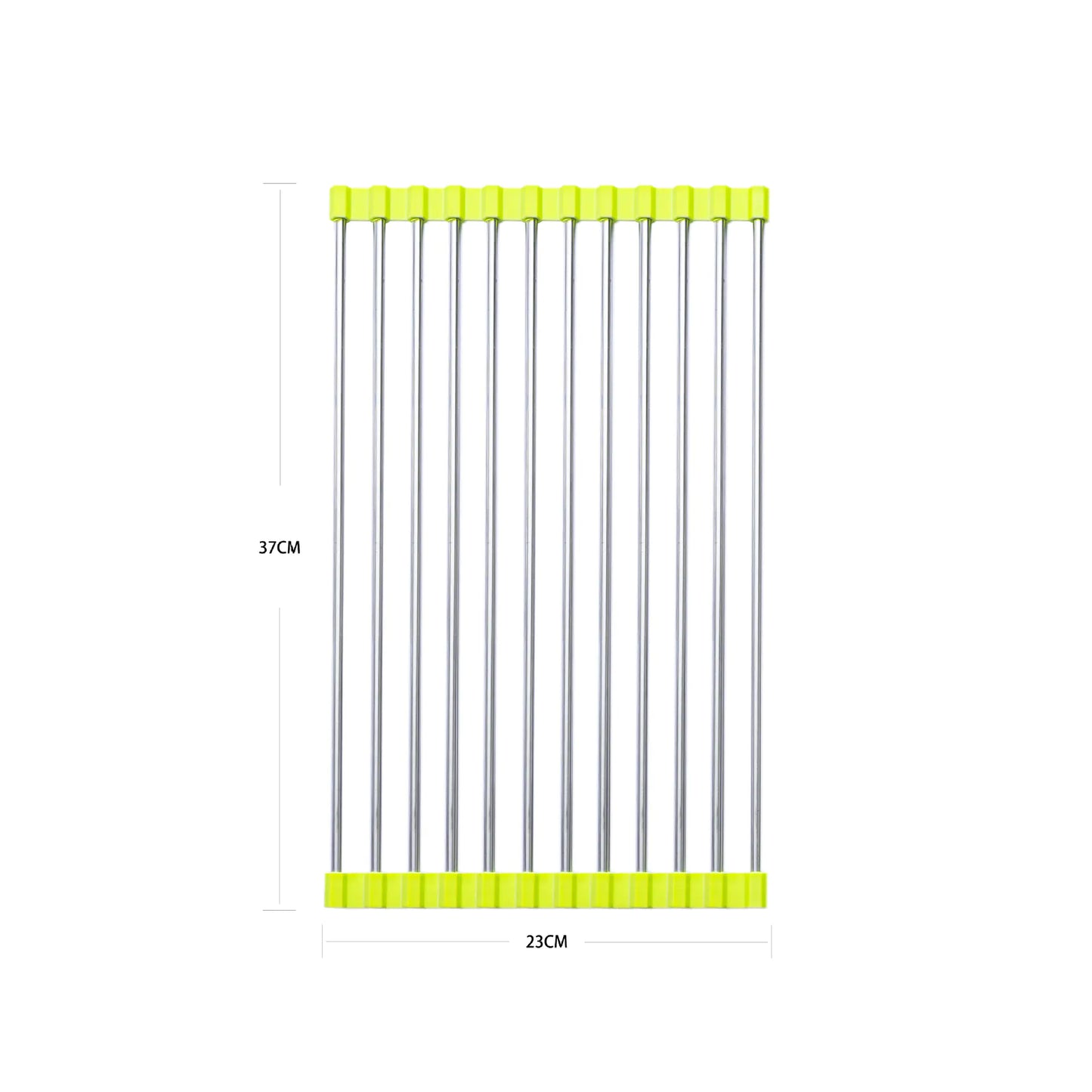 Dluxe Ave. Stainless Steel Foldable Dish Rack for Kitchen