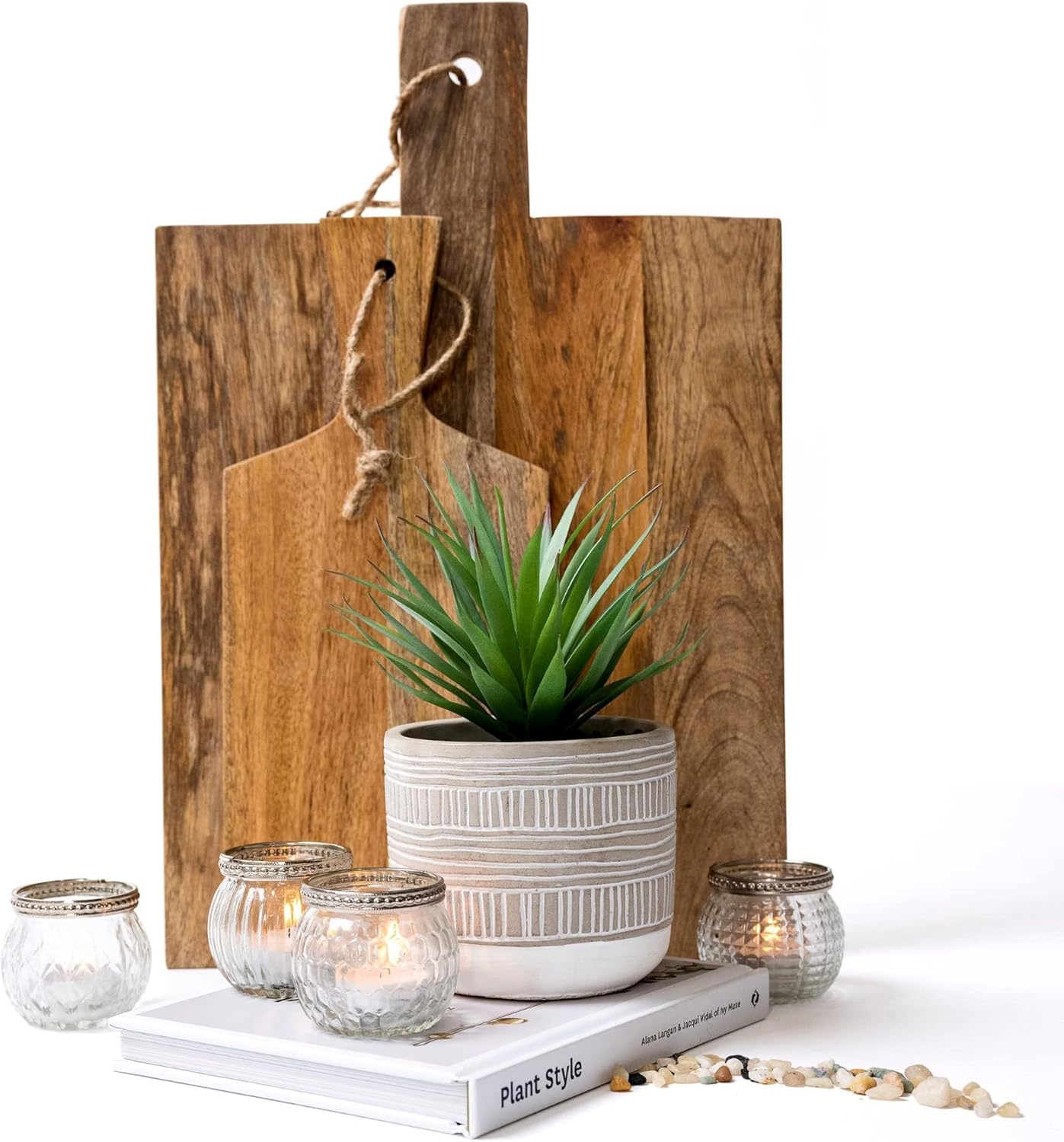 Dluxe Ave. 8" Artificial Succulent in Pot, Faux Plant