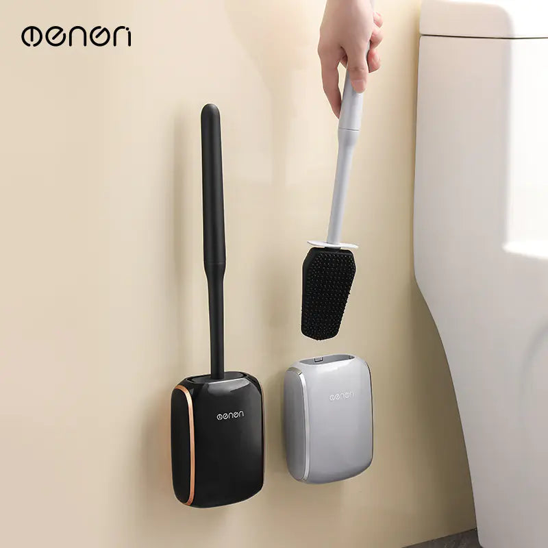 Dluxe Ave. Elegant Wall-Mounted Toilet Brush Set with Base