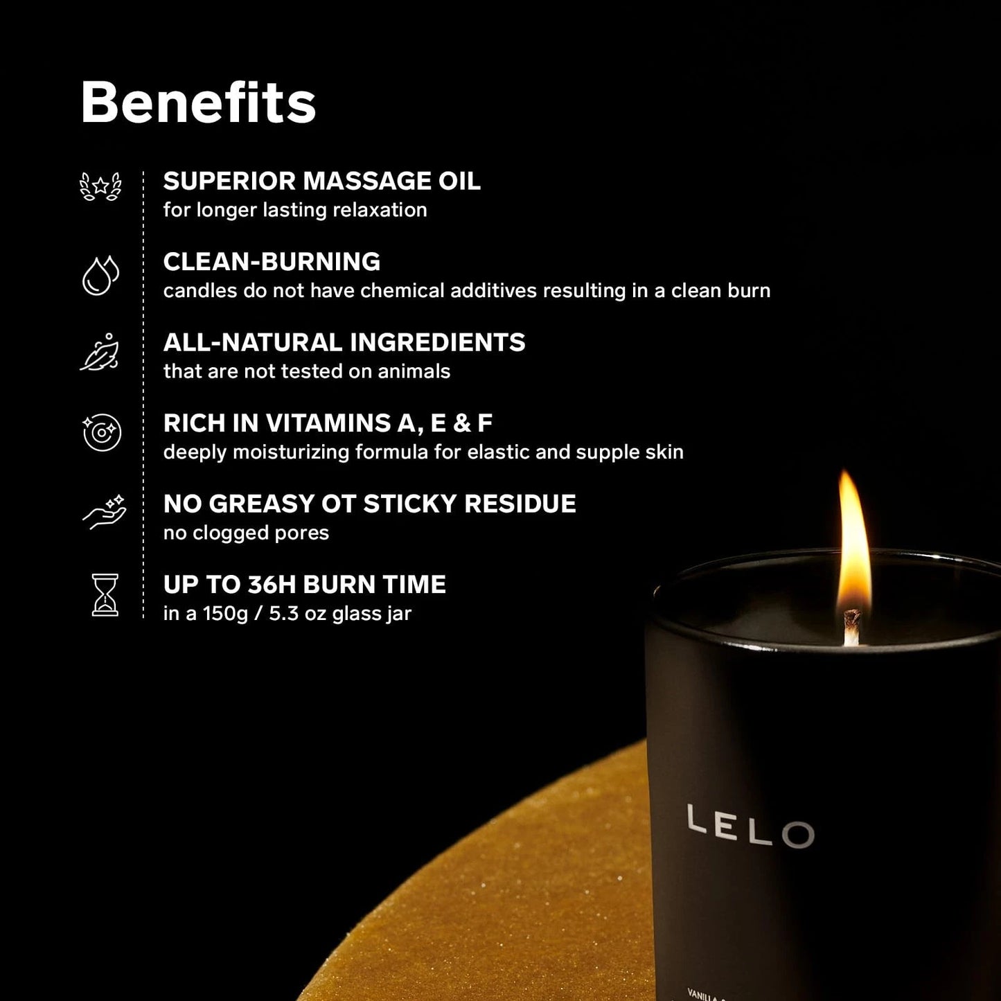 Dluxe Ave. Flickering Touch Massage Candle, Melts into Massage Oil Scented Candle, Body Massage Oil, Luxury Skin Treatment (Snow Pear & Cedar wood Scent)